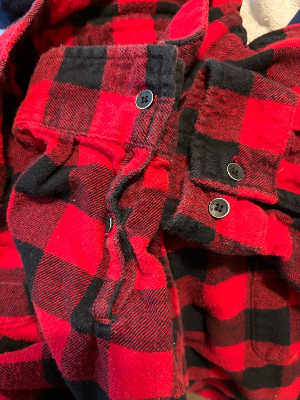 Woolrich flannel buffalo plaid button down 100% cotton long sleeve shirt XXL - Picture 8 of 8